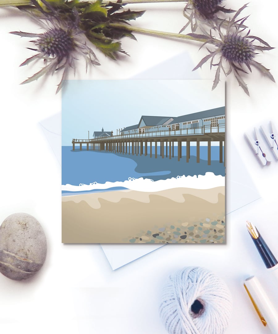 The Pier Card - seaside, birthday, Fathers Day