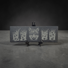 Fox Whisky Slate – Rustic Fox Whisky Serving Board – Woodland Bar Decor