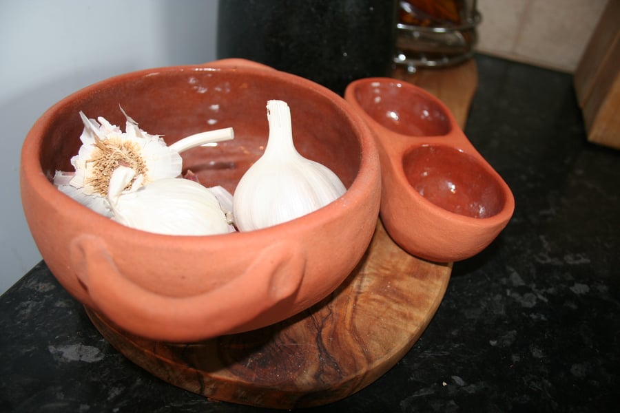 CUSTOM ORDER DO NOT BUY Handmade terracotta ceramic handled bowl 