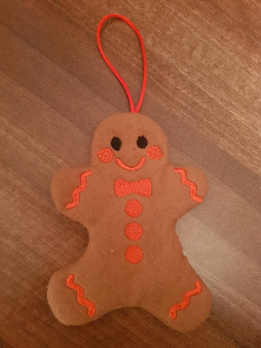 Handmade felt Gingerbread Man