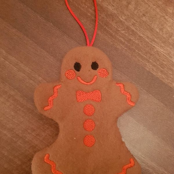 Handmade felt Gingerbread Man