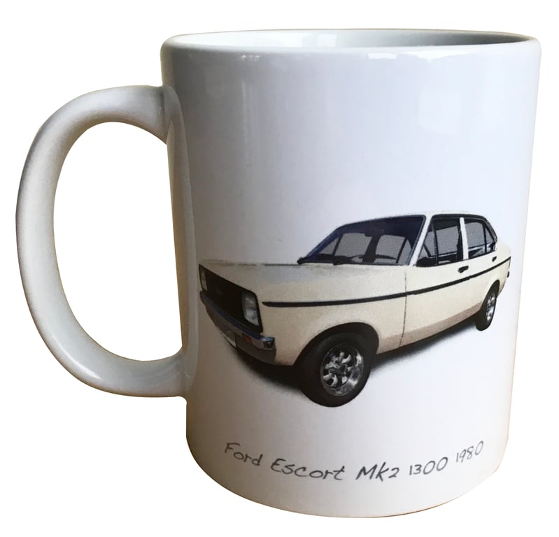 Ford Escort Mk2 1980 - 11oz Ceramic Mug 
