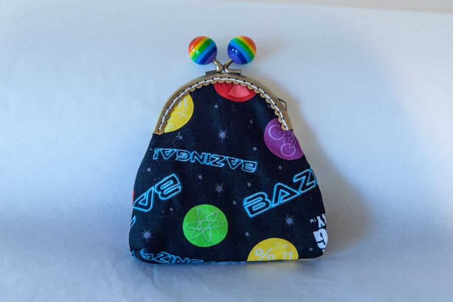 Bazinga!  Kiss Lock Fastening Coin Purse
