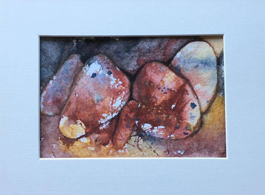 Earth pebbles painting 