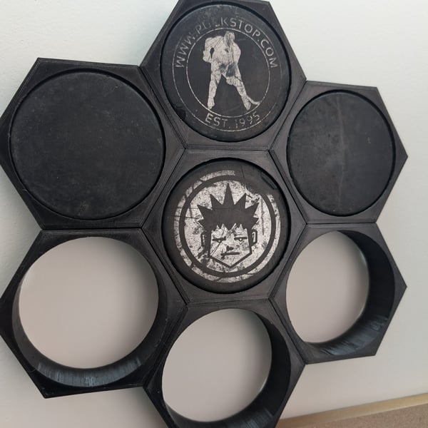 Custom Hockey Puck Display Hive (Set of 7) V2.0