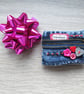 Treasure brooch, blue jean and buttons brooch, hearts and beads - Image 1