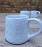 Handmade coffee mug white 
