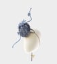 One of a Kind Navy Blue Fascinator – Handmade Wedding & Occasion Headpiece - Image 3