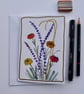 Garden Flowers Blank Greetings Card - Unique and Hand Painted - Image 4