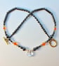 Faceted Quartz Pear, Hematite And Swarovski Crystal Necklace - Handmade In Devon - Image 2