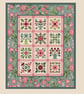 132 - Cross Stitch Pattern Patchwork Quilt Block Applique Flowers Shabby Chic - Image 2