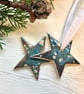 Ceramic star hanging decoration - Image 1