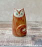 Handmade ginger cat vase
