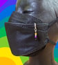 Nonbinary pride beaded charm