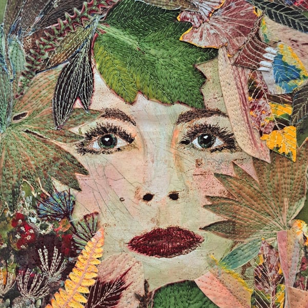 Haf, digital print of original mixed media piece