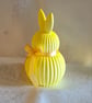Little Yellow Spring Bunny Ornament  - Casting Plaster  - Image 4