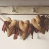 Vintage heart garland