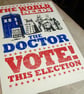 Vote! Doctor Who Hand Pulled Limited Edition Screen Print - Image 5
