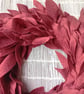 Fabric Wreath, Chestnut Brown Felt 'Leaves' Wreath, minimalist, simple. - Image 2