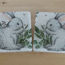 Marble 'Bunny' Coasters