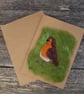 Robin greetings card, birthday card, Sympathy card, thank you card