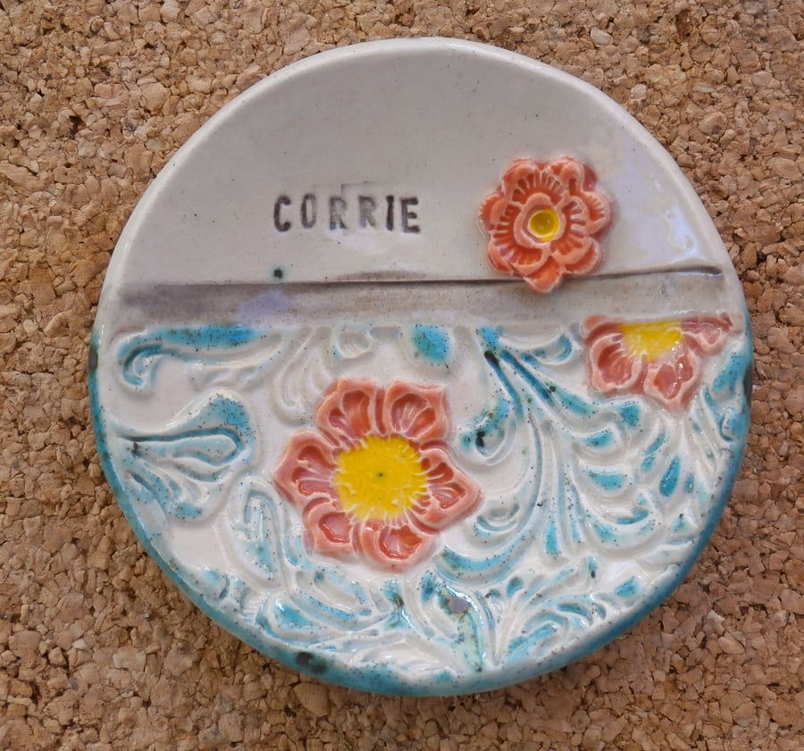 Flower ring dish, personalised ceramic tealight holder  - MADE TO ORDER, 2not
