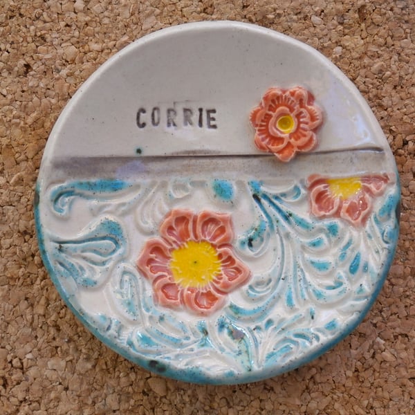 Flower ring dish, personalised ceramic tealight holder  - MADE TO ORDER, 2not