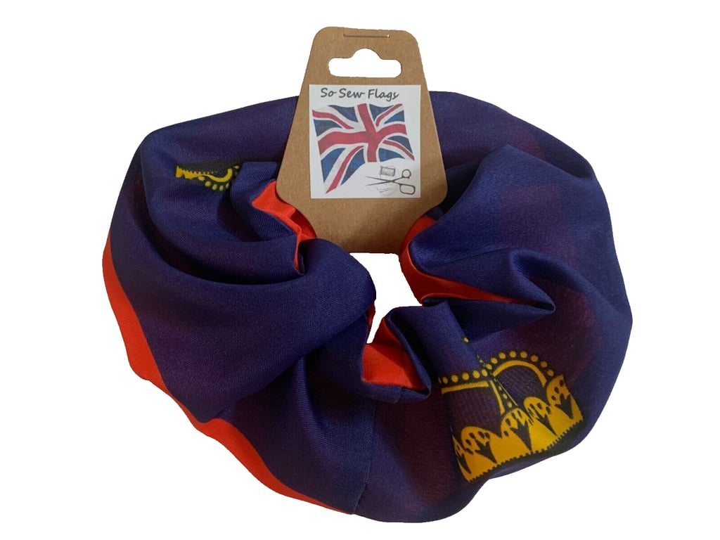 Liechtenstein Flag Hair Scrunchie Scrunchies Accessory Band Elastic