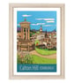 Calton Hill, Edinburgh travel poster print by Susie West - Image 3
