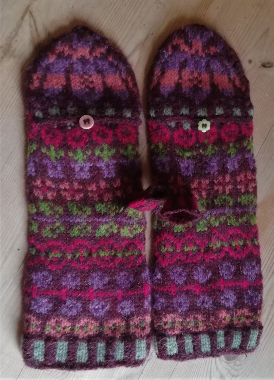 Pattern: Summer Garden Fair Isle Gloves