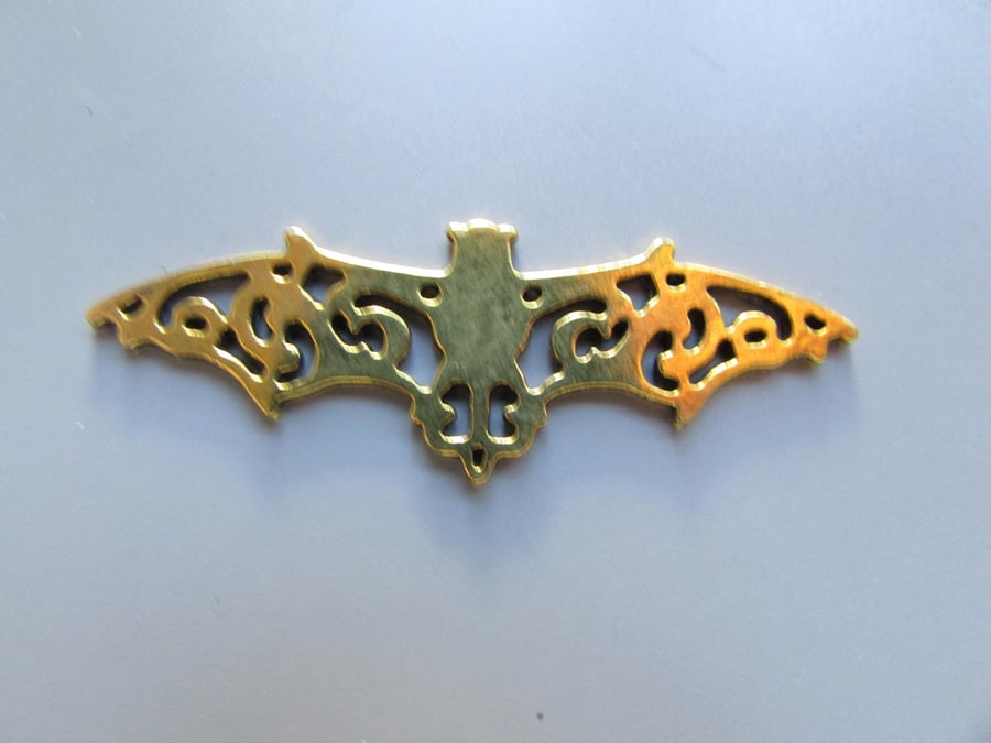 Gold Bat Connector Jewellery Charm Steampunk