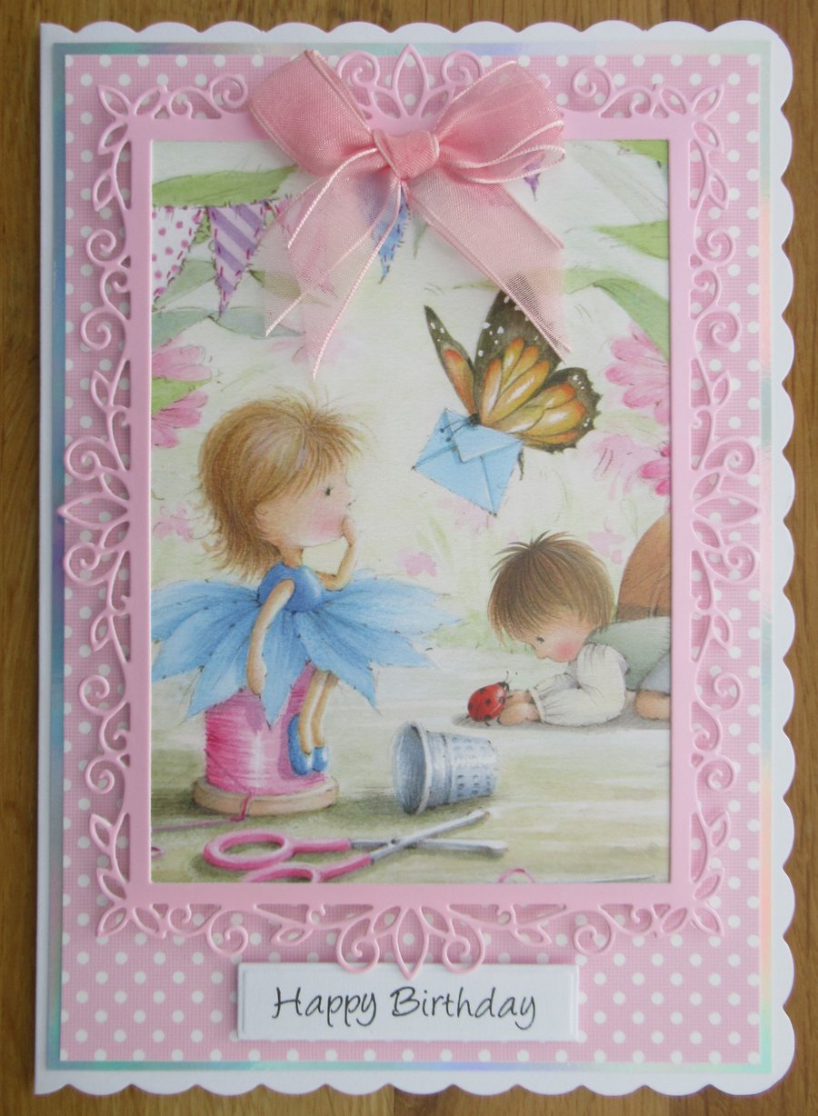 Butterfly Mail - A5 Birthday Card