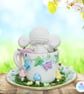 Crochet white mouse in an espresso teacup. Mouse ornament. Mouse decoration. - Image 5