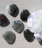 6 Seftonite Solid Gemstone Polished Hearts - 20mm - Chakra Crafting