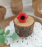 Poppy Pin Badge, Poppy Brooch, Red Flower Badge, Remembrance Poppy - Image 2