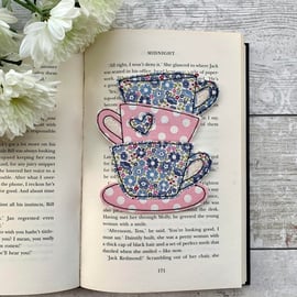 Bookmark, Tea cup stack bookmark