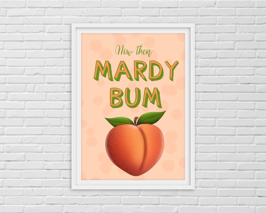 Mardy Bum Print, Arctic Monkeys, Lyric Print, Peach Print, Mardy Bum Lyrics, Ban