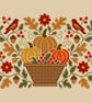 316 - Autumn Harvest Pumpkins Sampler Cross Stitch Pattern (PDF Counted Chart)
