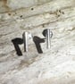 Handmade Sterling Silver Stud Earrings (ERSSSTSK1) - UK Free Post - Image 8