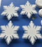 White Christmas Snowflake Decorations - Hanging Ornaments - Image 10