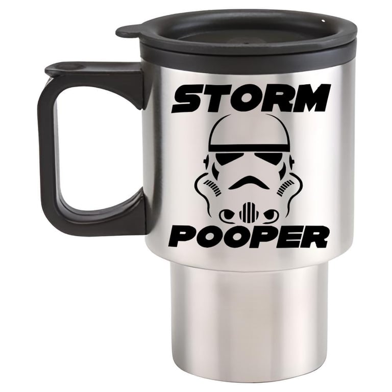 Storm Pooper Travel Mug - Funny Sci Fi Themed travel mug