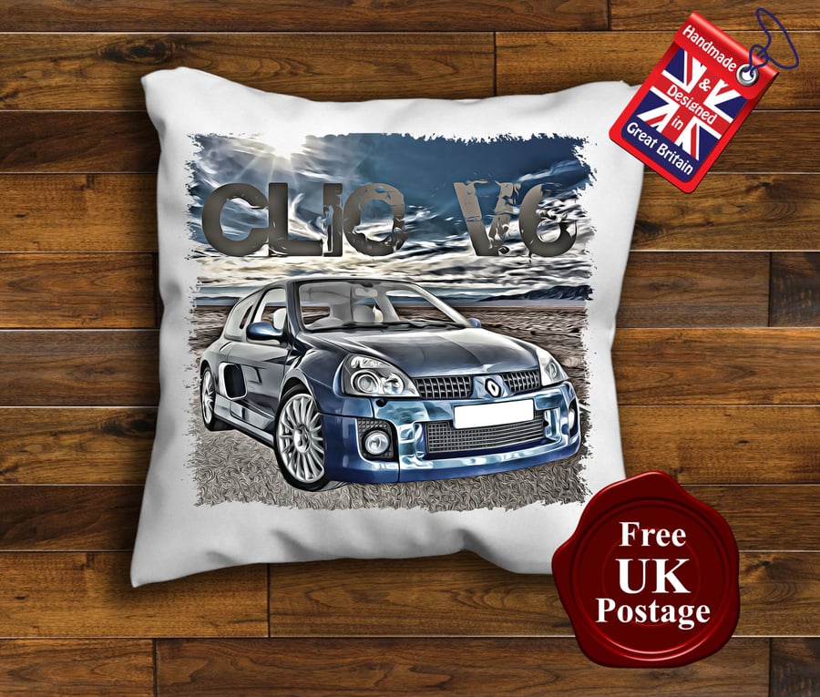 Renault Clio V6 Cushion Cover, Choose Your Size