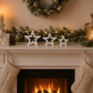 Triple Star Decor, Christmas Home Decor, Triple Freestanding Star Set Star