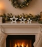 Triple Star Decor, Christmas Home Decor, Triple Freestanding Star Set Star