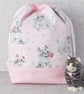 Project bag, drawstring bag, kittens, cats. - Image 1