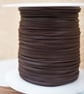 Kangaroo Leather Lace 2.5 mm premium quality Dark Brown 1m