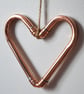 Handmade Copper Heart Decoration – Soldered Copper Wall or Shelf Display