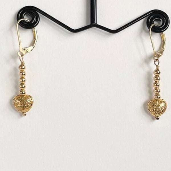 Filigree Heart Earrings