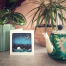 'Beneath the Stars' - single greetings card, blank inside