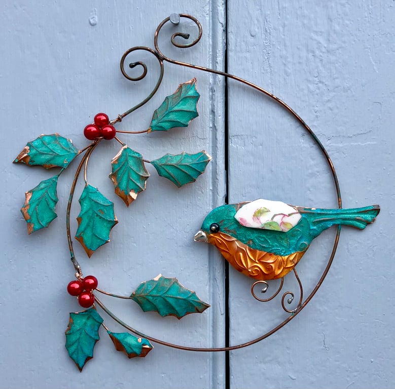 Robin and Holly Ring Hanger